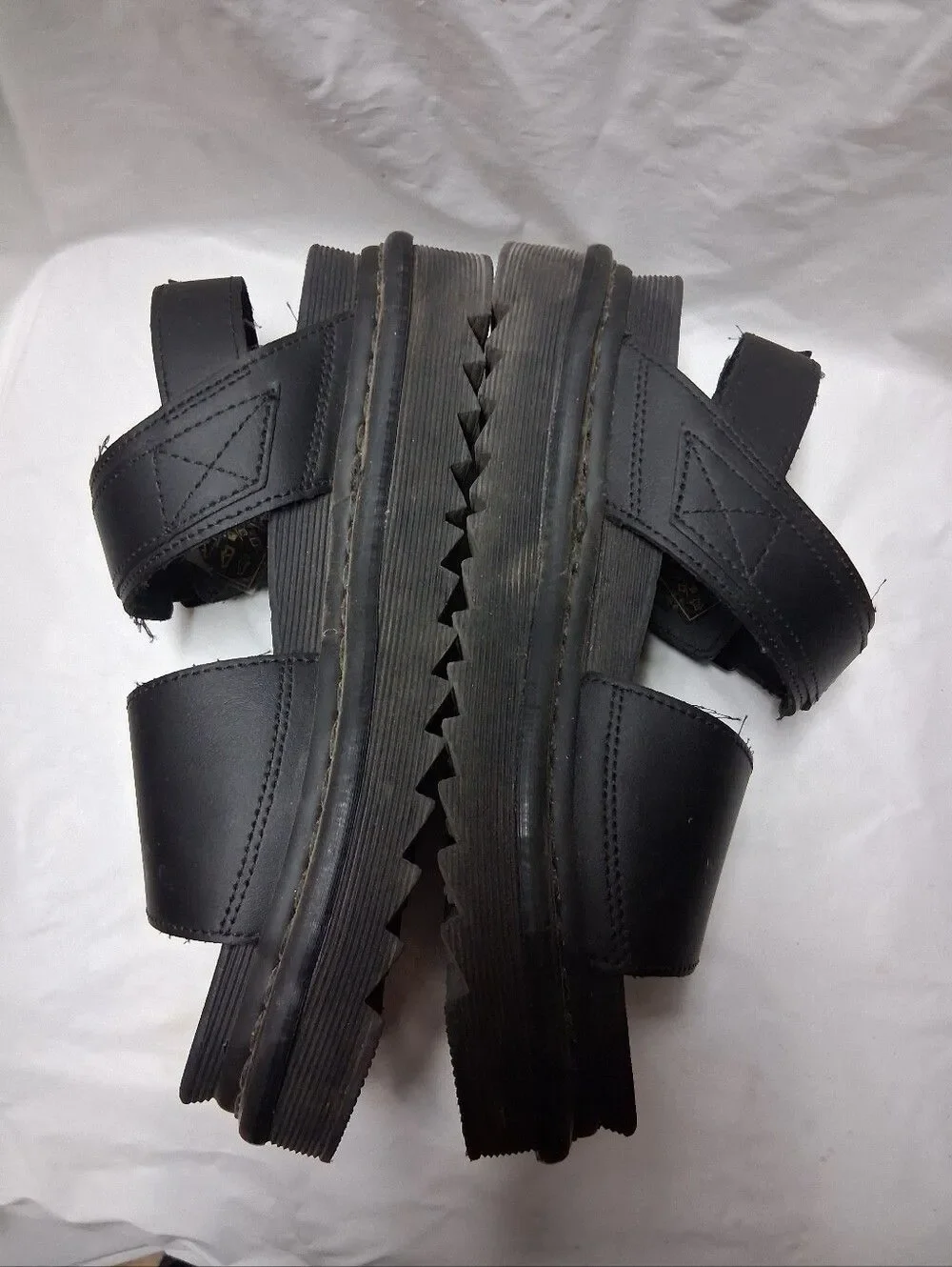 Dr. Martens Voss Women's Black Platform Strap Sandals Size 7 Preowned